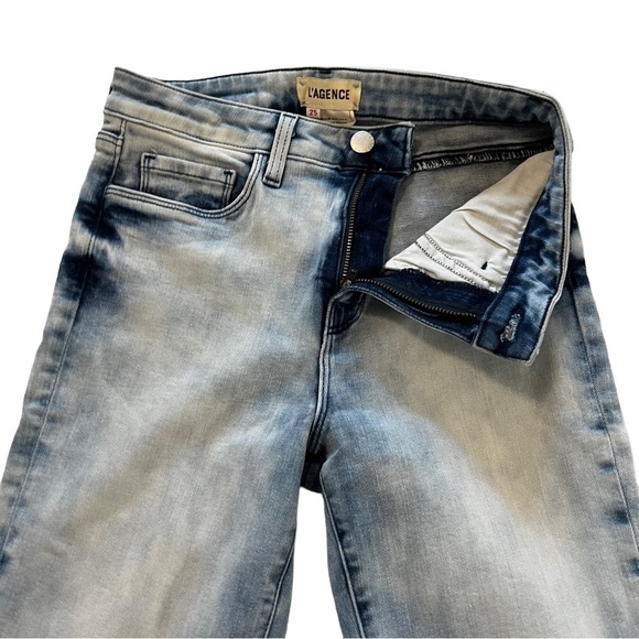 L’Agence 90’s Retro Acid Wash High Rise Denim Jeans 25 90’s Y2K - Picture 4 of 15